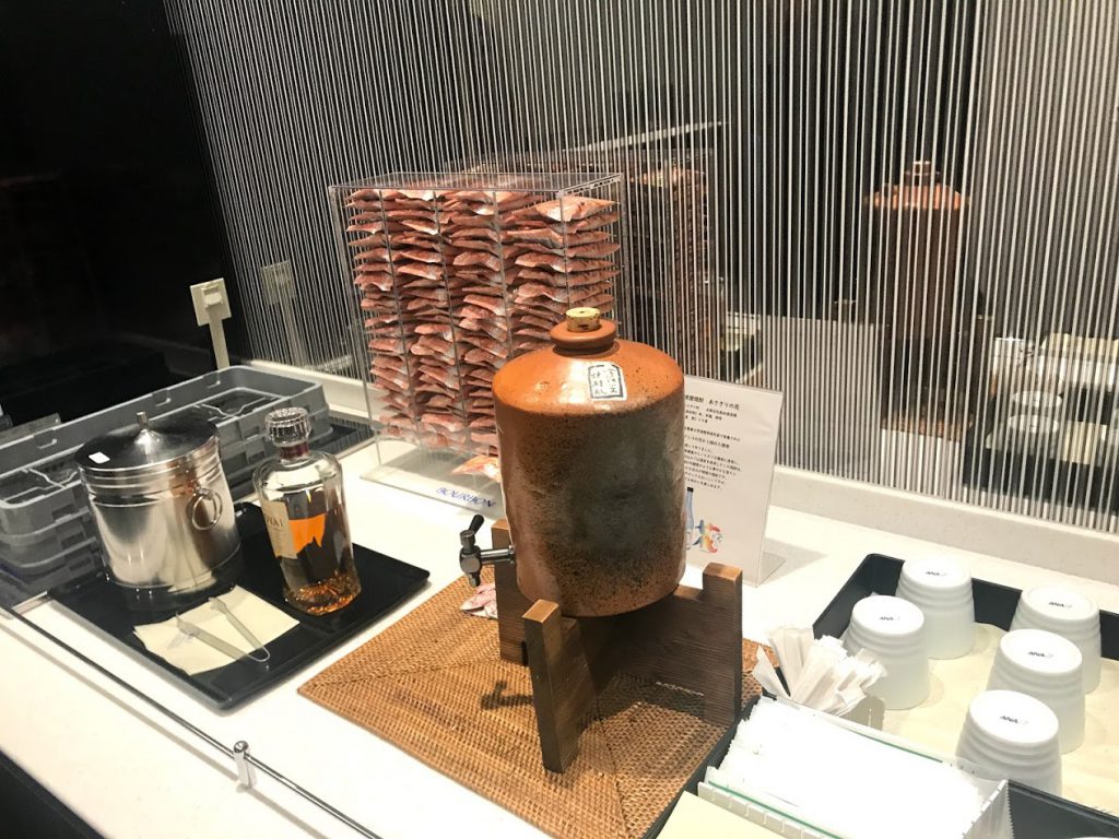 熊本空港ANAラウンジ焼酎