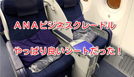 【ANA】成田→ホーチミンNH833搭乗記（ビジネスクレードル）